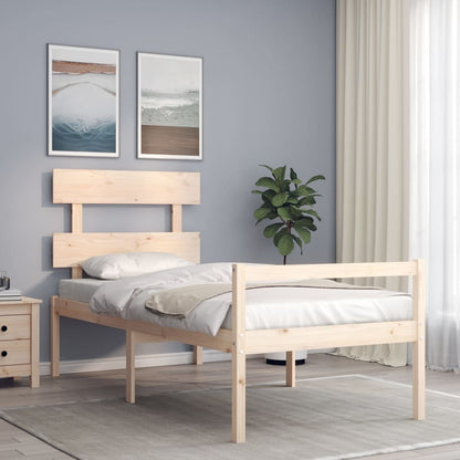vidaXL Senior Bed without Mattress 90x200 cm Solid Wood