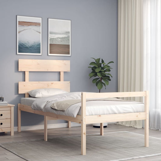 vidaXL Senior Bed without Mattress 90x200 cm Solid Wood