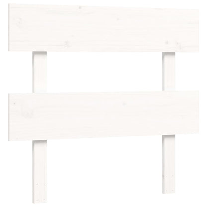 vidaXL Senior Bed without Mattress White 90x200 cm Solid Wood