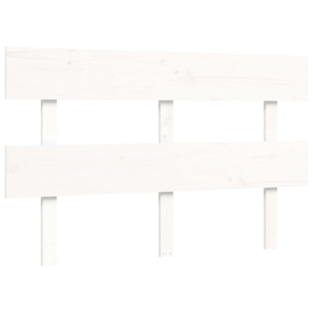 vidaXL Senior Bed without Mattress White 120x200 cm Solid Wood
