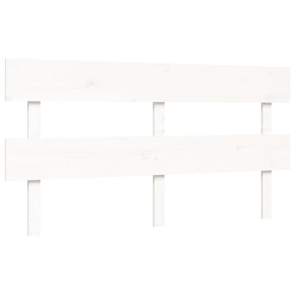 vidaXL Senior Bed without Mattress White 160x200 cm Solid Wood