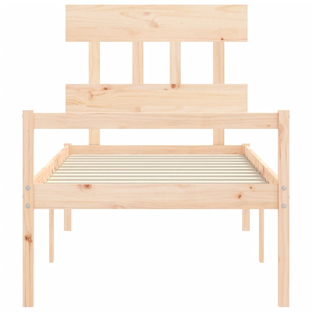 vidaXL Senior Bed without Mattress Single Solid Wood