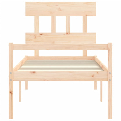 vidaXL Senior Bed without Mattress Single Solid Wood