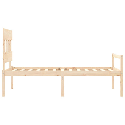 vidaXL Senior Bed without Mattress Single Solid Wood