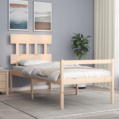 vidaXL Senior Bed without Mattress Single Solid Wood