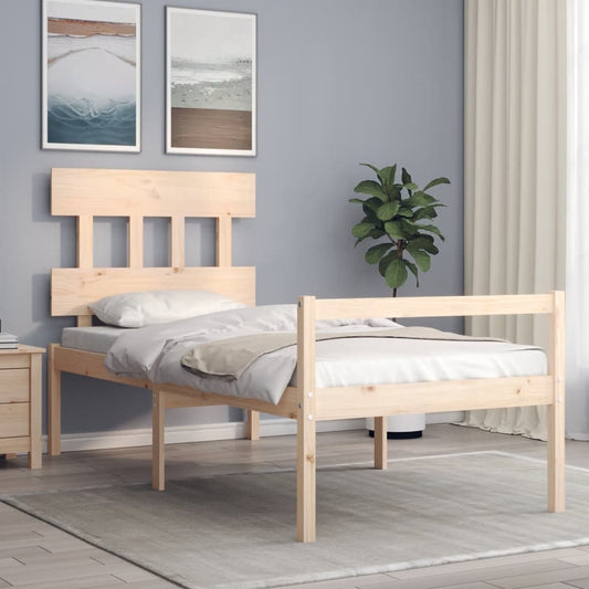 vidaXL Senior Bed without Mattress Single Solid Wood