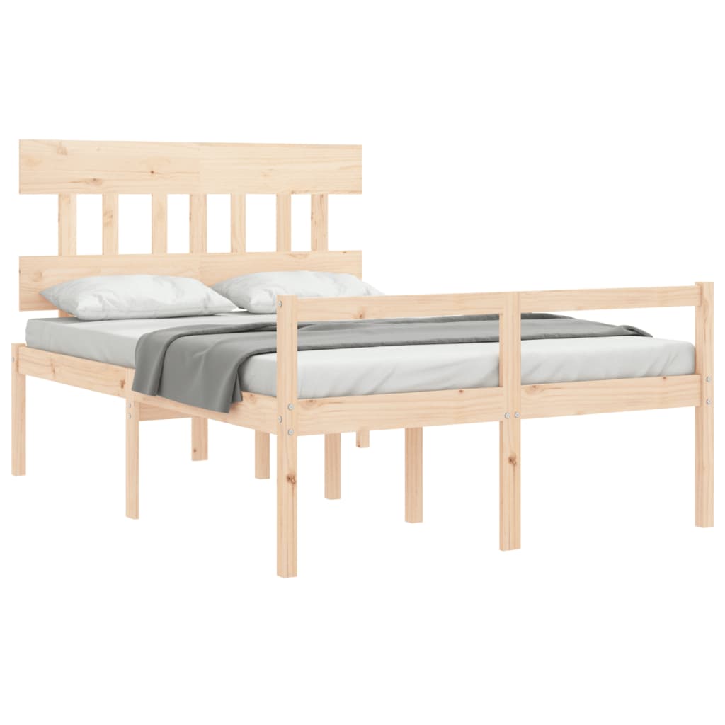 vidaXL Senior Bed without Mattress Small Double Solid Wood