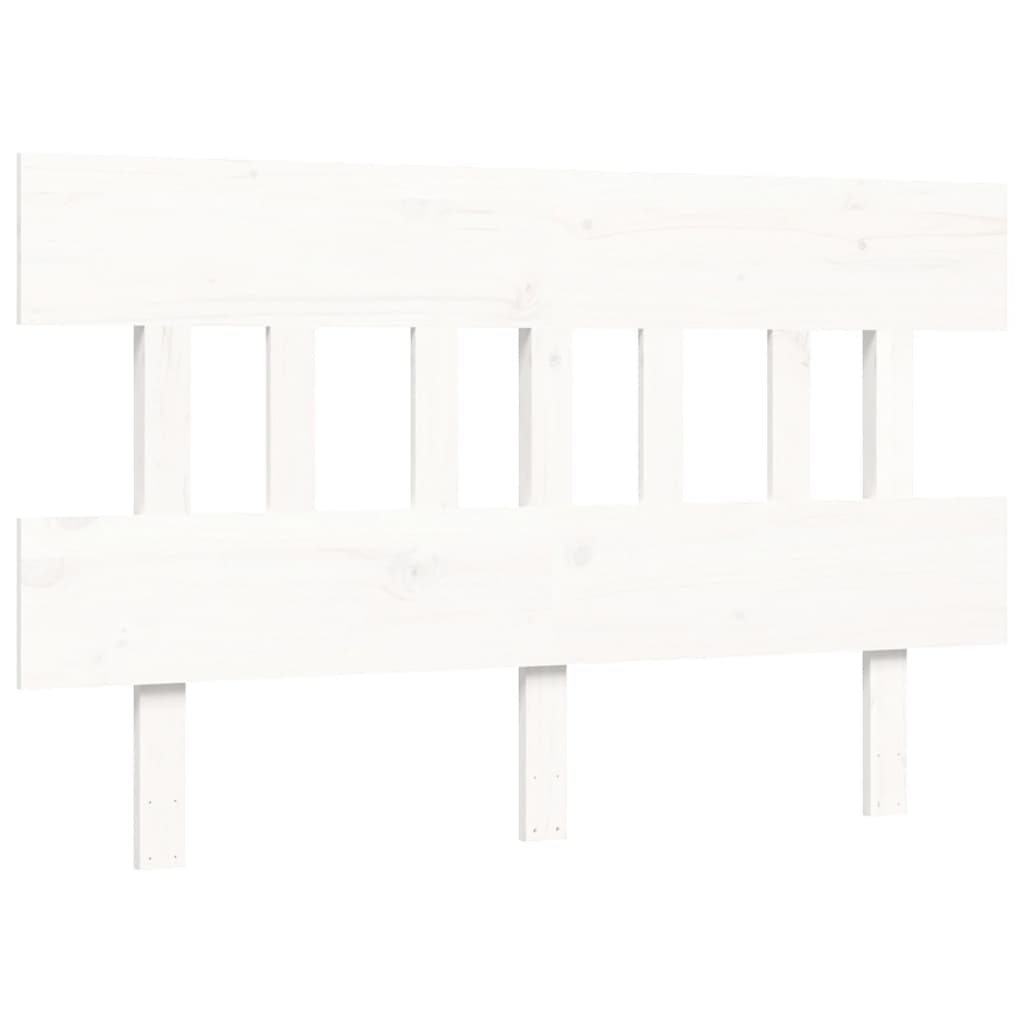 vidaXL Senior Bed without Mattress White Small Double Solid Wood