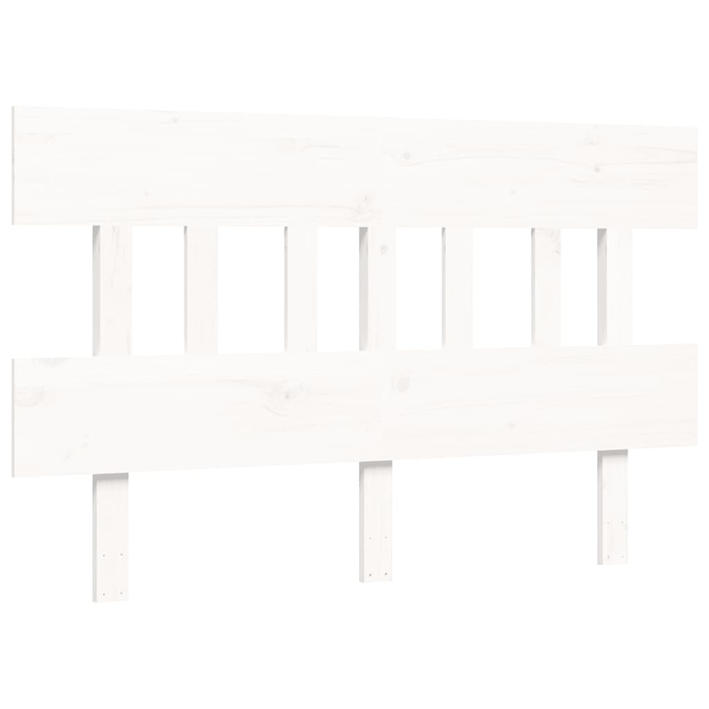 vidaXL Senior Bed without Mattress White 140x190 cm Solid Wood
