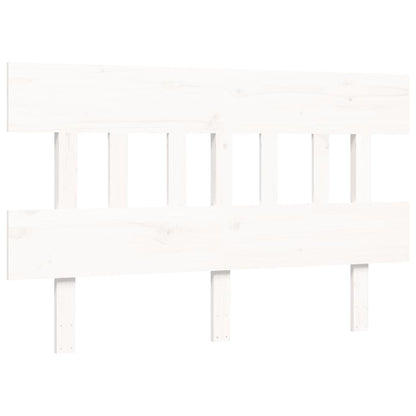 vidaXL Senior Bed without Mattress White 140x190 cm Solid Wood
