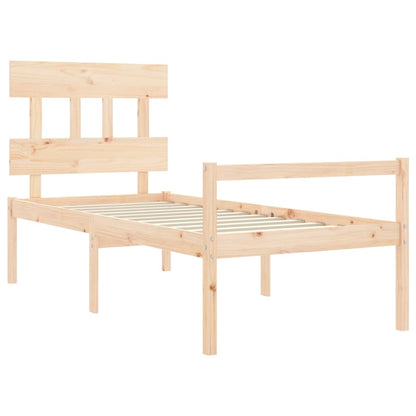 vidaXL Senior Bed without Mattress 90x200 cm Solid Wood