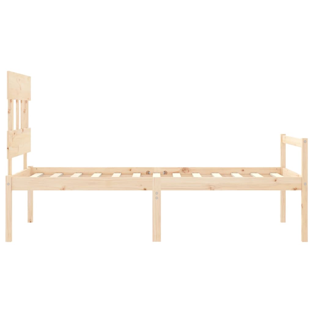 vidaXL Senior Bed without Mattress 90x200 cm Solid Wood