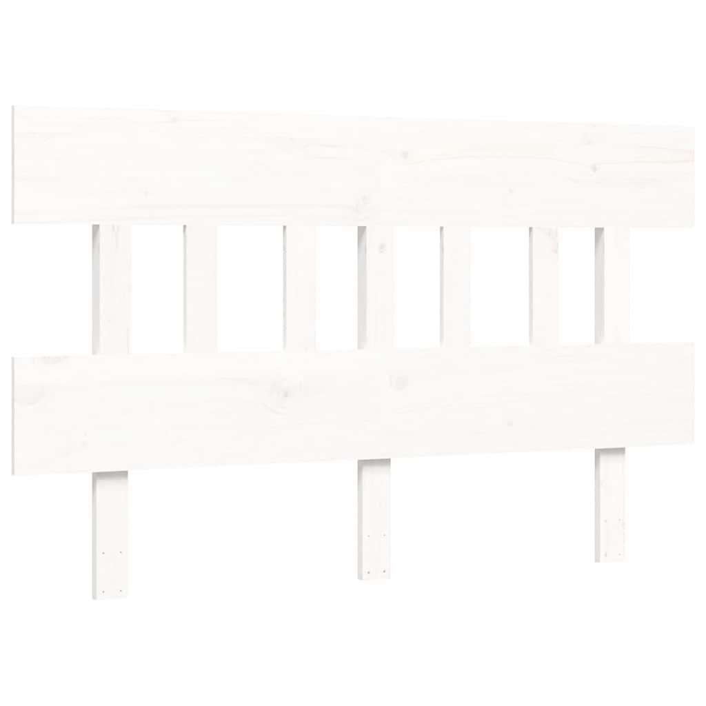 vidaXL Senior Bed without Mattress White 120x200 cm Solid Wood