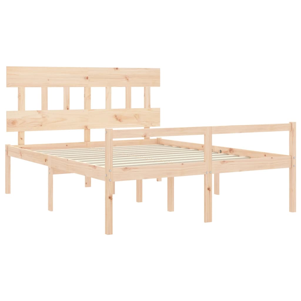 vidaXL Senior Bed without Mattress 160x200 cm Solid Wood