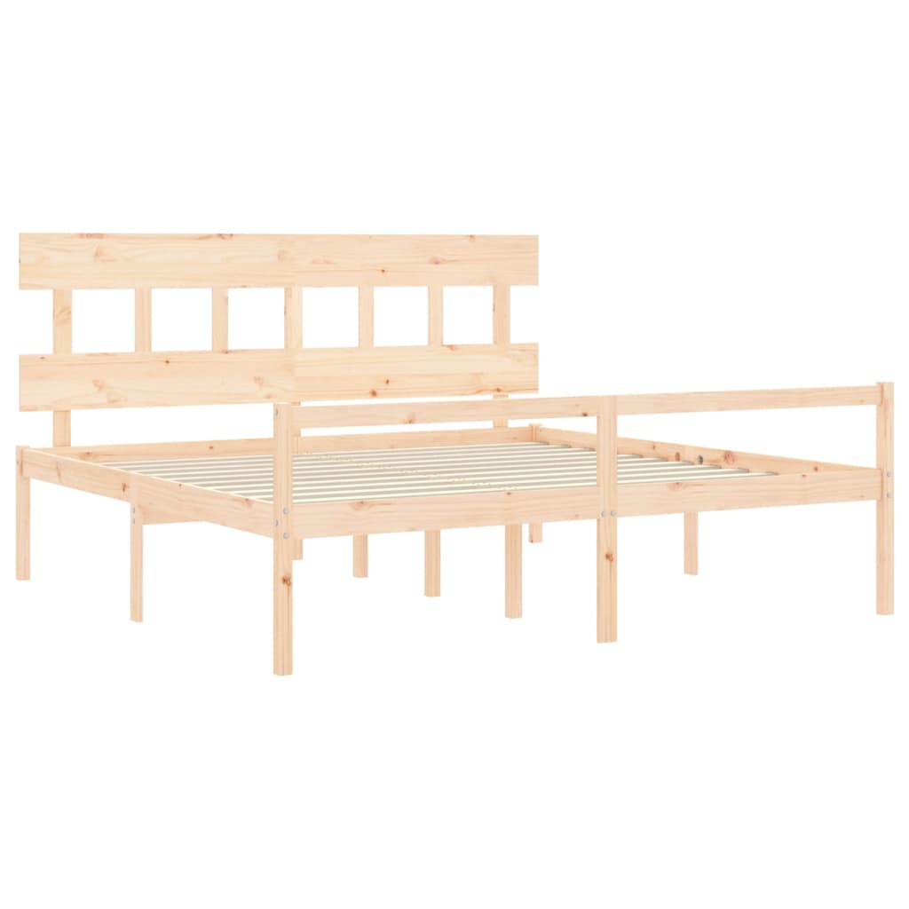 vidaXL Senior Bed without Mattress 200x200 cm Solid Wood
