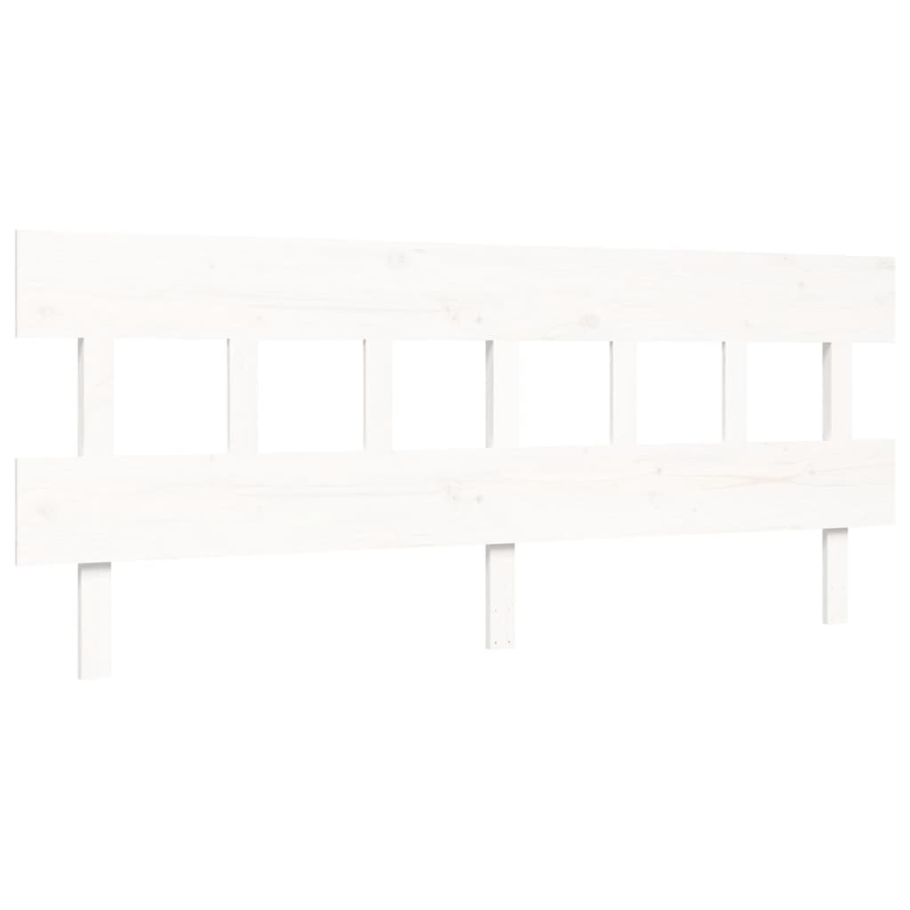 vidaXL Senior Bed without Mattress White 200x200 cm Solid Wood