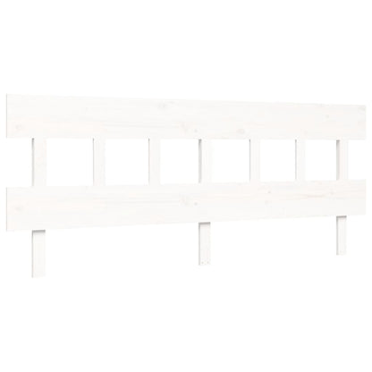 vidaXL Senior Bed without Mattress White 200x200 cm Solid Wood