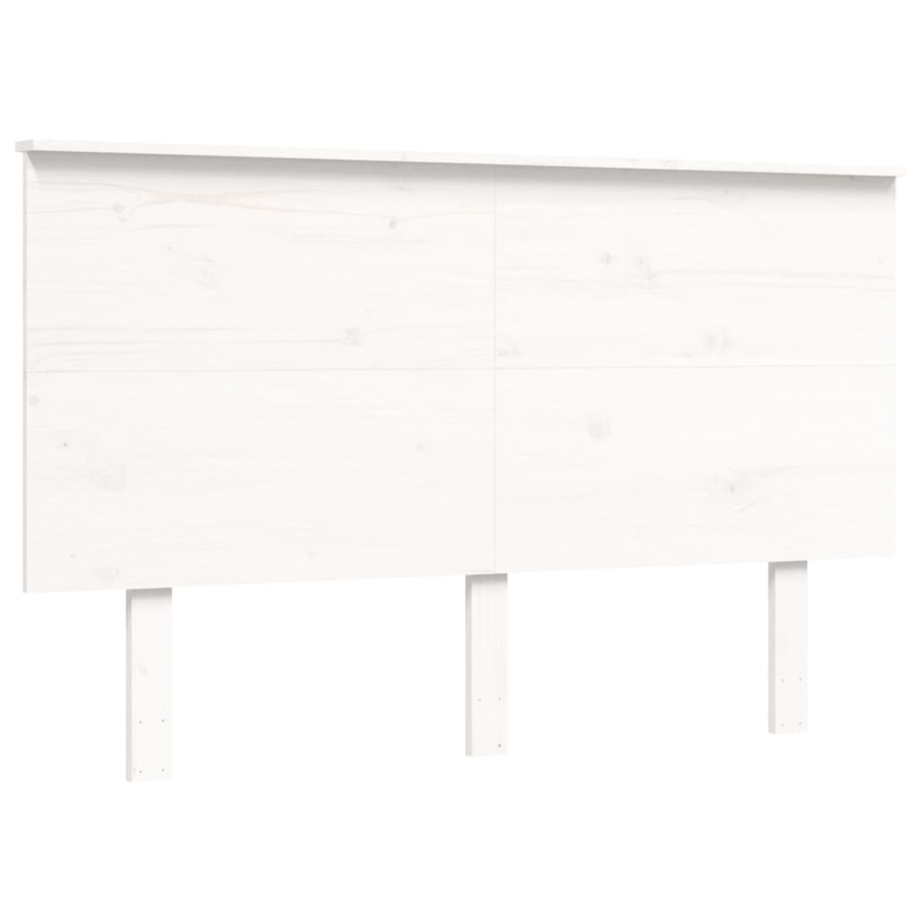 vidaXL Senior Bed without Mattress White 120x200 cm Solid Wood