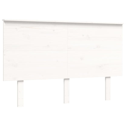 vidaXL Senior Bed without Mattress White 120x200 cm Solid Wood
