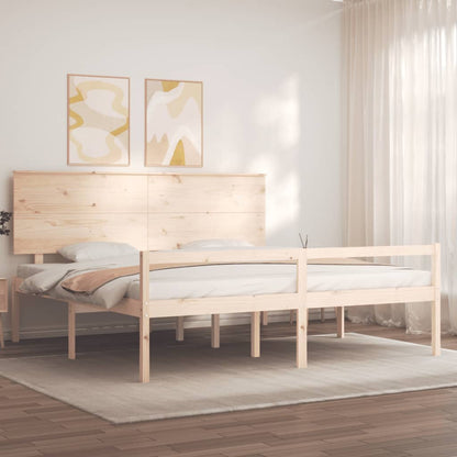 vidaXL Senior Bed without Mattress 200x200 cm Solid Wood