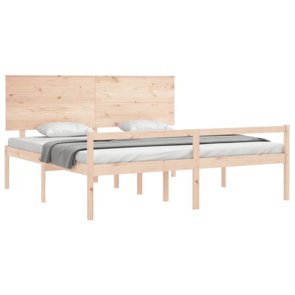 vidaXL Senior Bed without Mattress 200x200 cm Solid Wood
