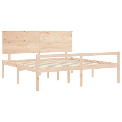 vidaXL Senior Bed without Mattress 200x200 cm Solid Wood