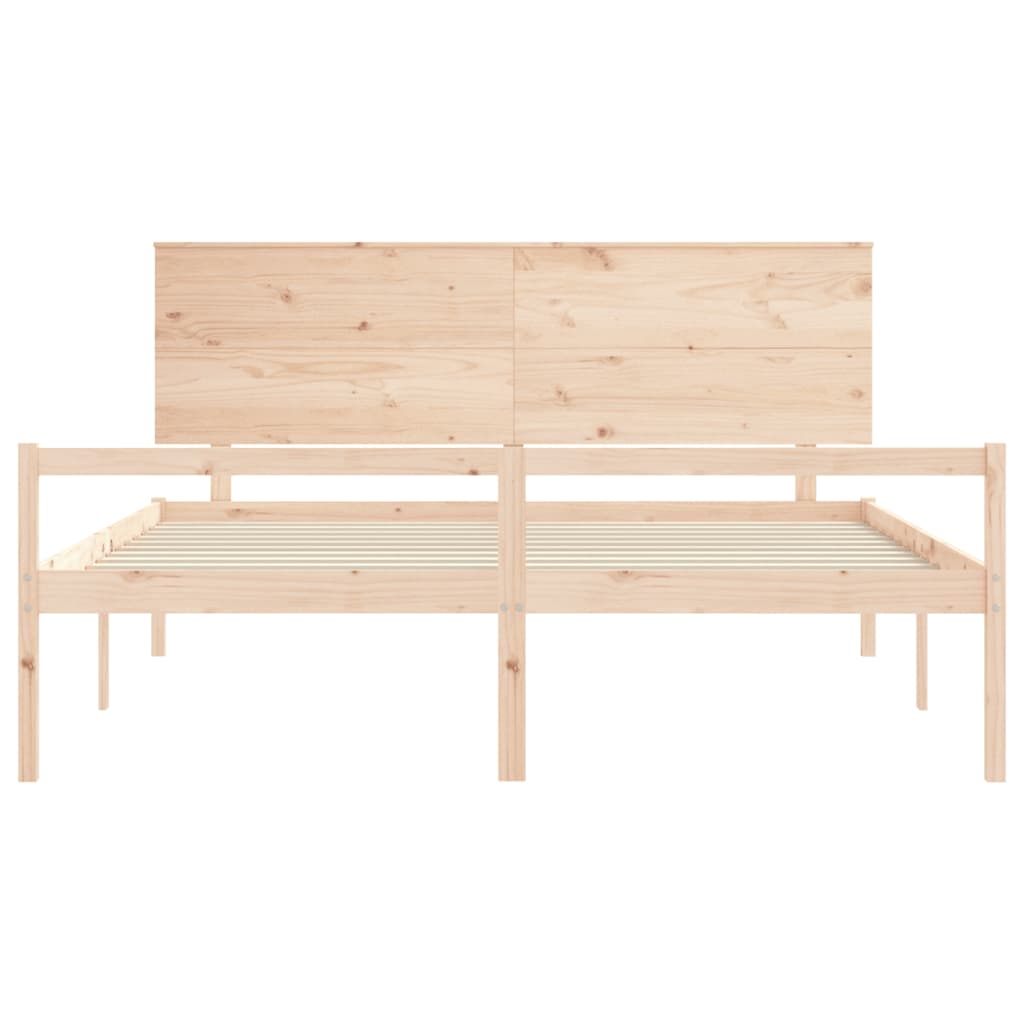 vidaXL Senior Bed without Mattress 200x200 cm Solid Wood