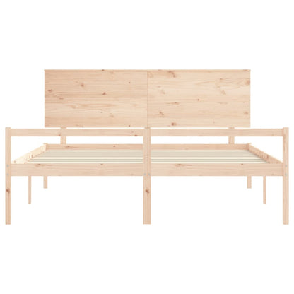 vidaXL Senior Bed without Mattress 200x200 cm Solid Wood