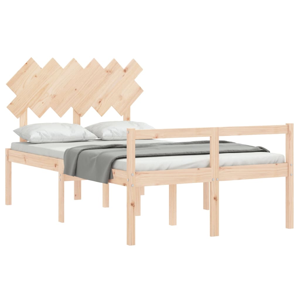 vidaXL Senior Bed without Mattress Double Solid Wood