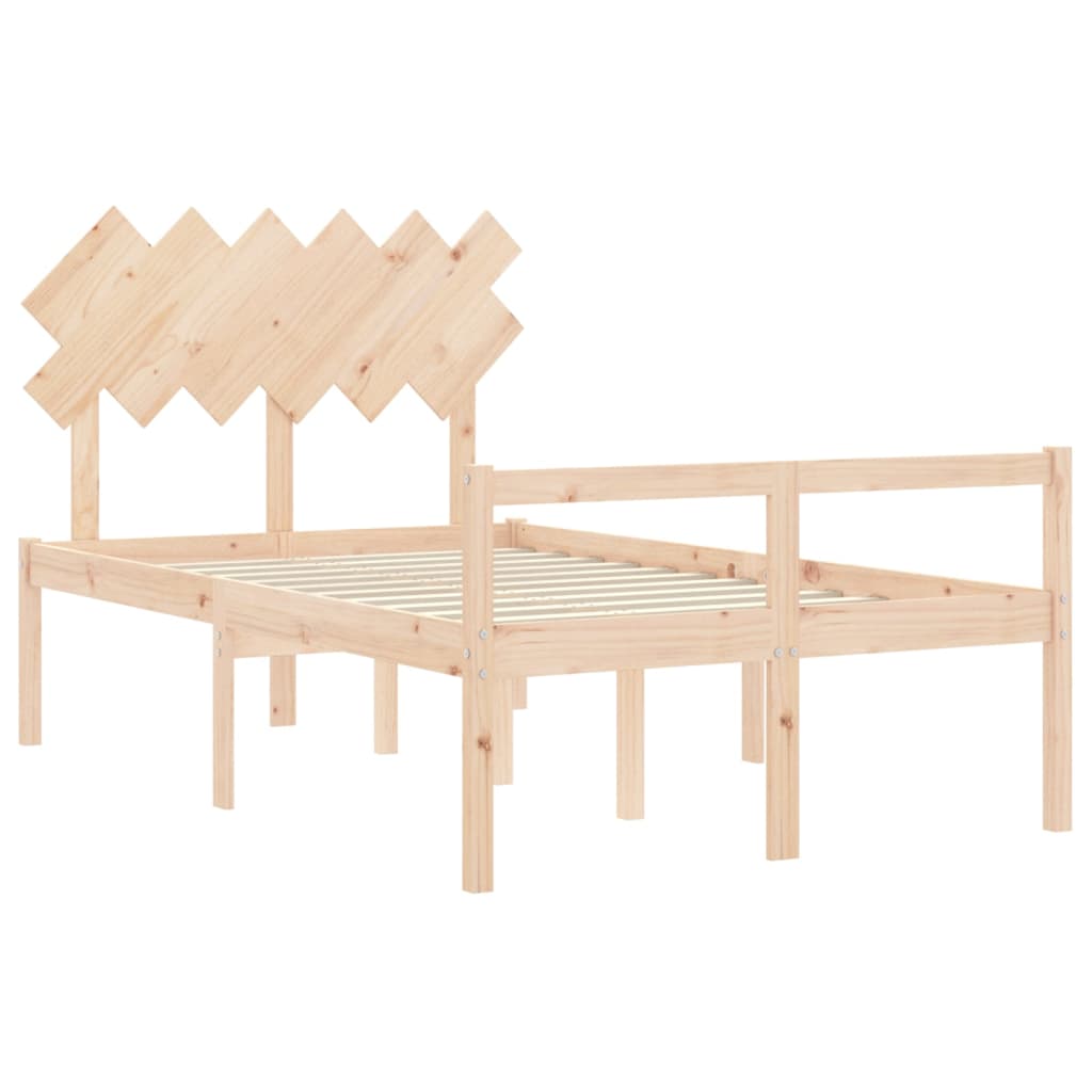 vidaXL Senior Bed without Mattress Double Solid Wood