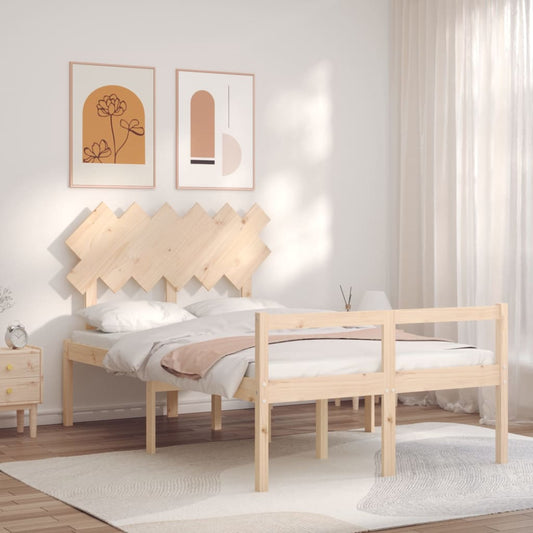 vidaXL Senior Bed without Mattress Double Solid Wood