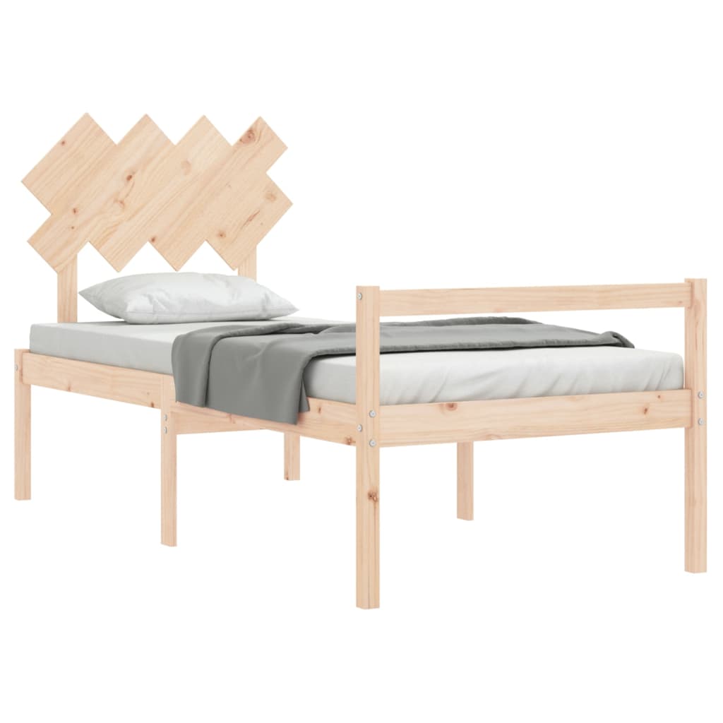 vidaXL Senior Bed without Mattress 90x200 cm Solid Wood