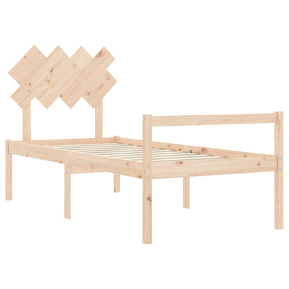 vidaXL Senior Bed without Mattress 90x200 cm Solid Wood