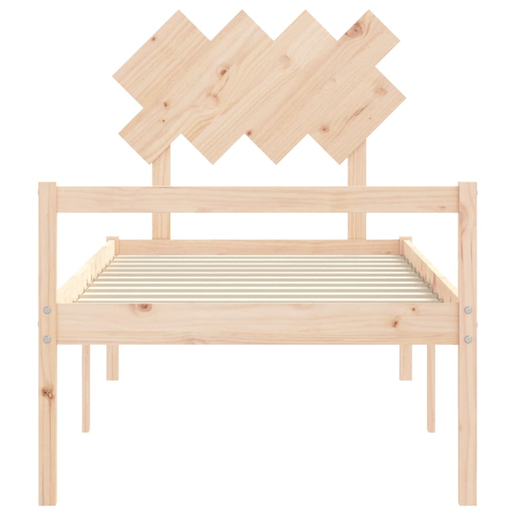 vidaXL Senior Bed without Mattress 90x200 cm Solid Wood