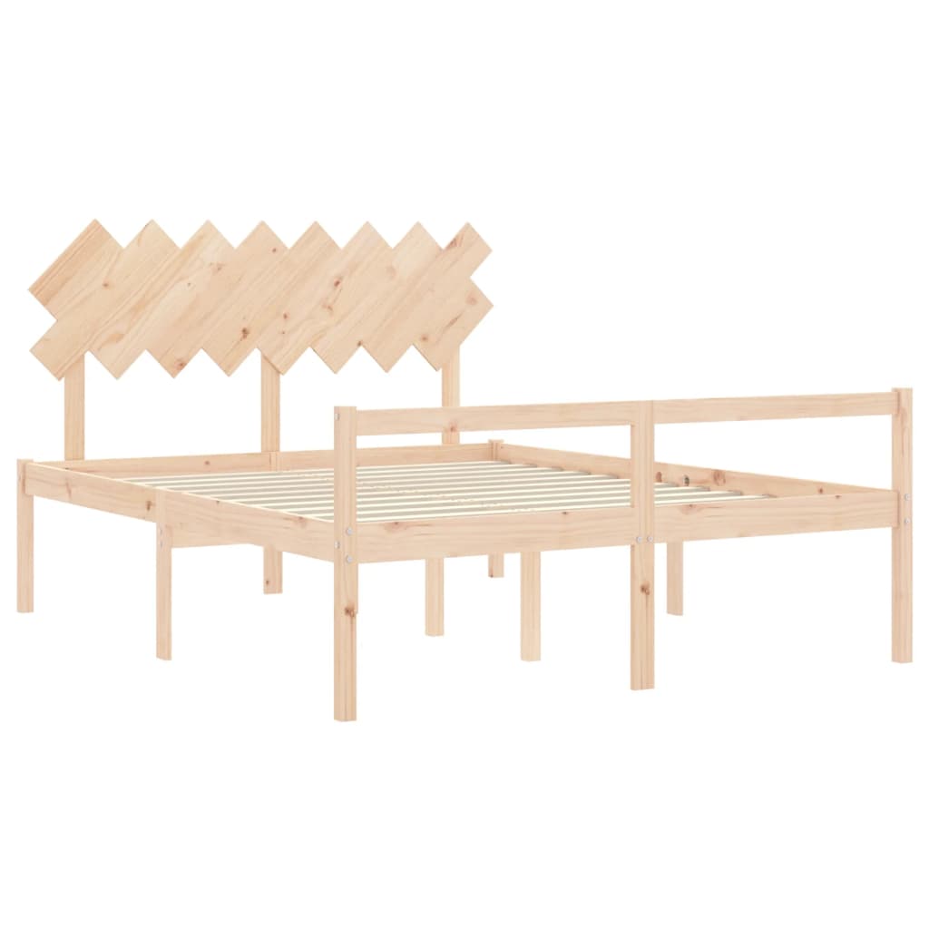 vidaXL Senior Bed without Mattress 160x200 cm Solid Wood