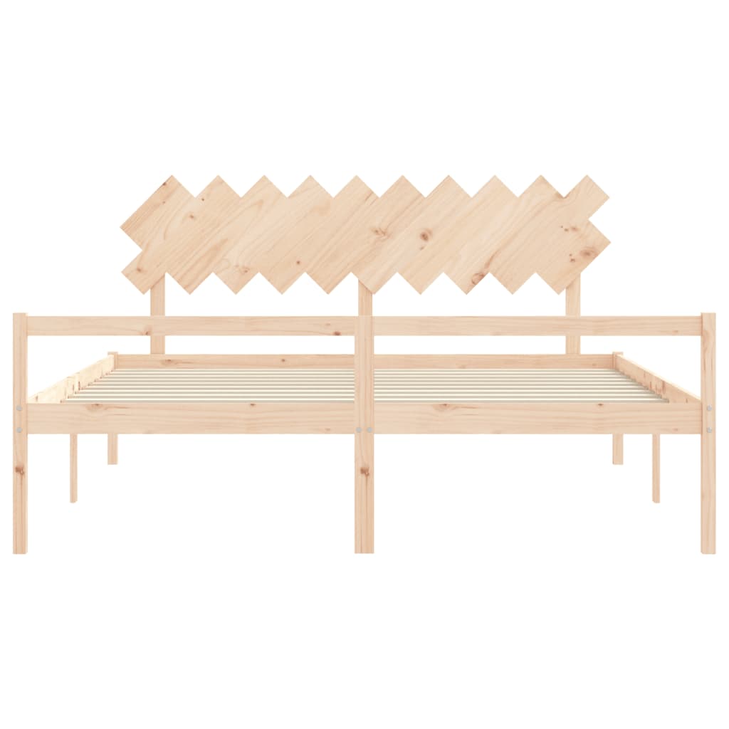 vidaXL Senior Bed without Mattress 200x200 cm Solid Wood