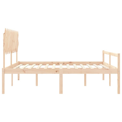 vidaXL Senior Bed without Mattress 200x200 cm Solid Wood