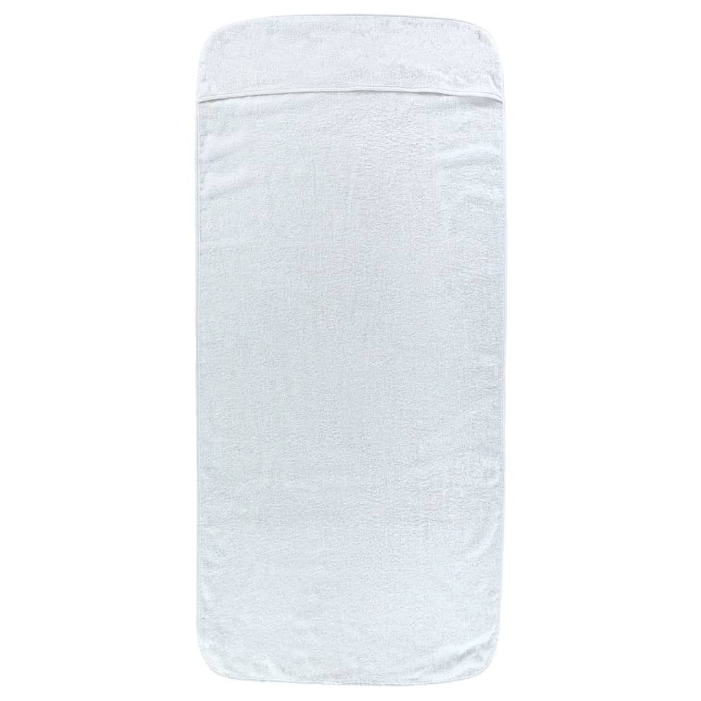 vidaXL Beach Towels 4 pcs White 60x135 cm Fabric 400 GSM