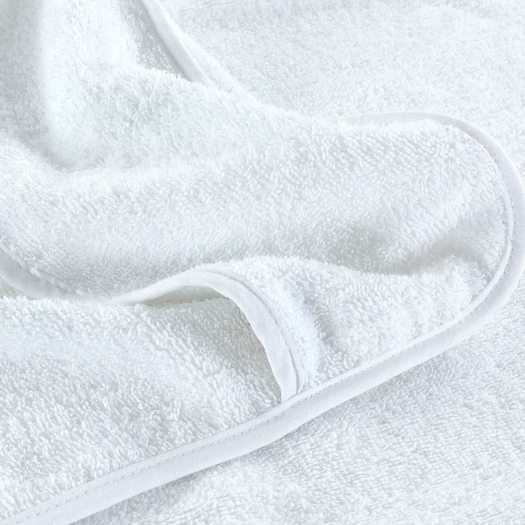 vidaXL Beach Towels 4 pcs White 60x135 cm Fabric 400 GSM