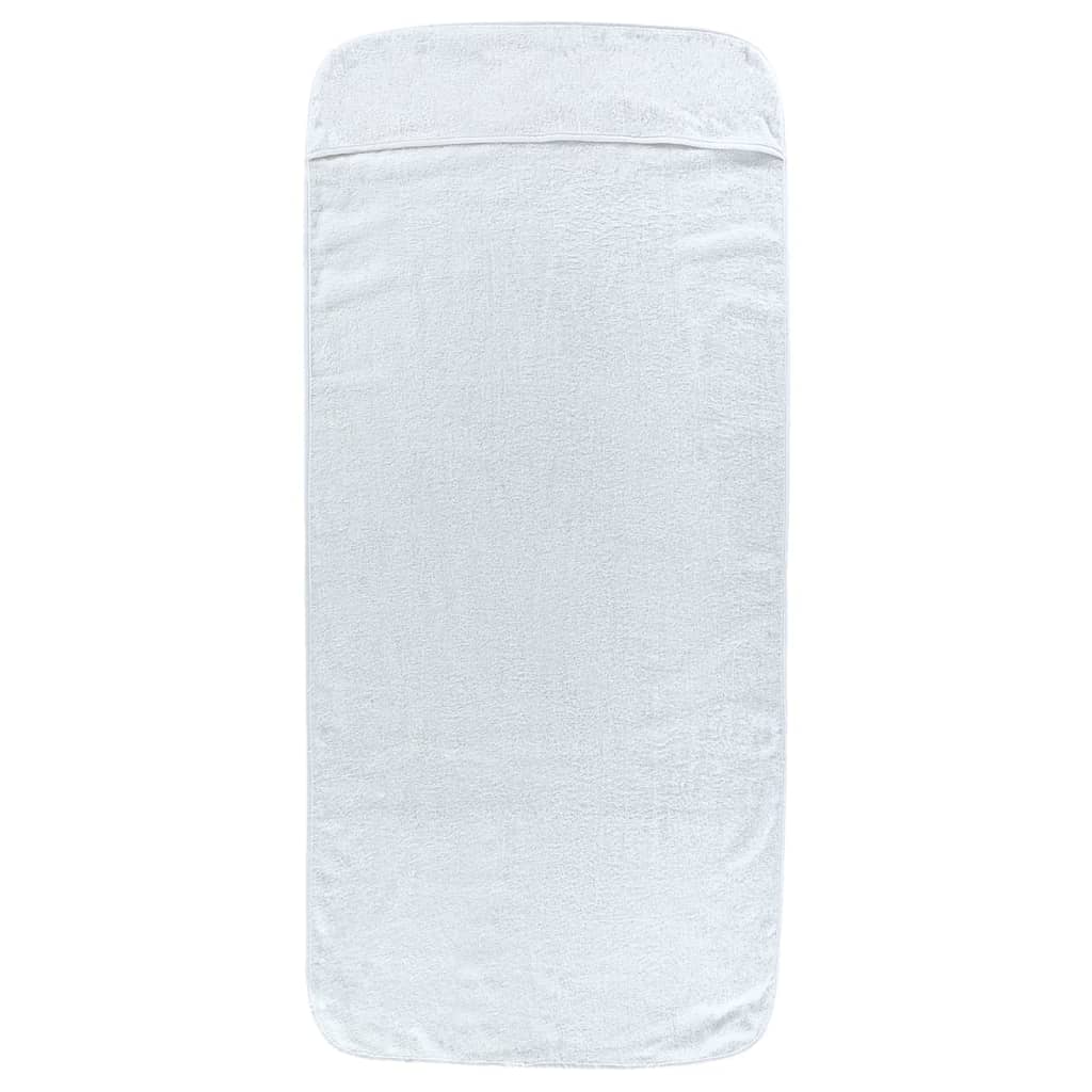 vidaXL Beach Towels 6 pcs White 60x135 cm Fabric 400 GSM