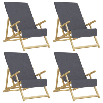 vidaXL Beach Towels 4 pcs Anthracite 60x135 cm Fabric 400 GSM