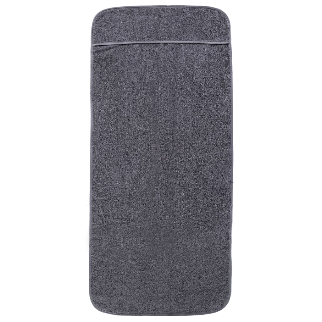 vidaXL Beach Towels 4 pcs Anthracite 60x135 cm Fabric 400 GSM