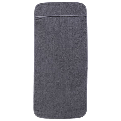 vidaXL Beach Towels 4 pcs Anthracite 60x135 cm Fabric 400 GSM