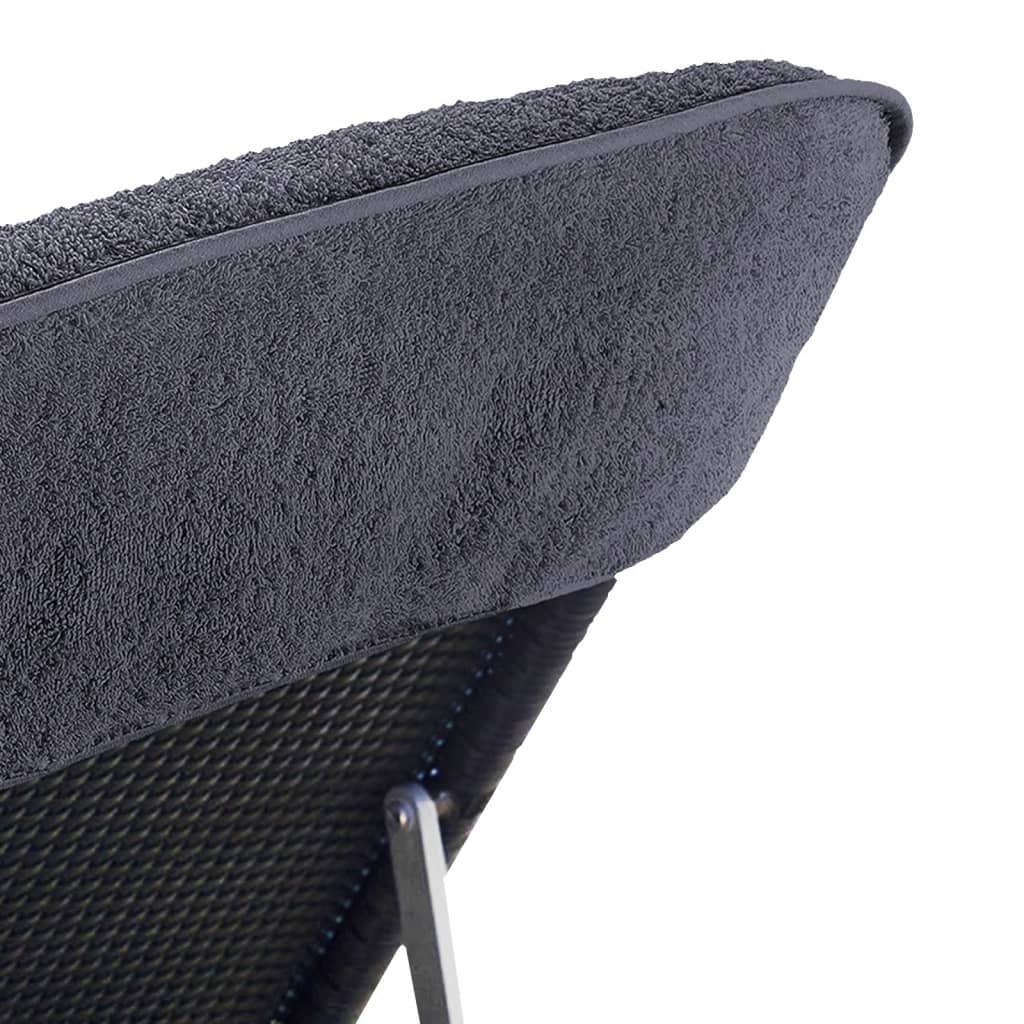 vidaXL Beach Towels 4 pcs Anthracite 60x135 cm Fabric 400 GSM