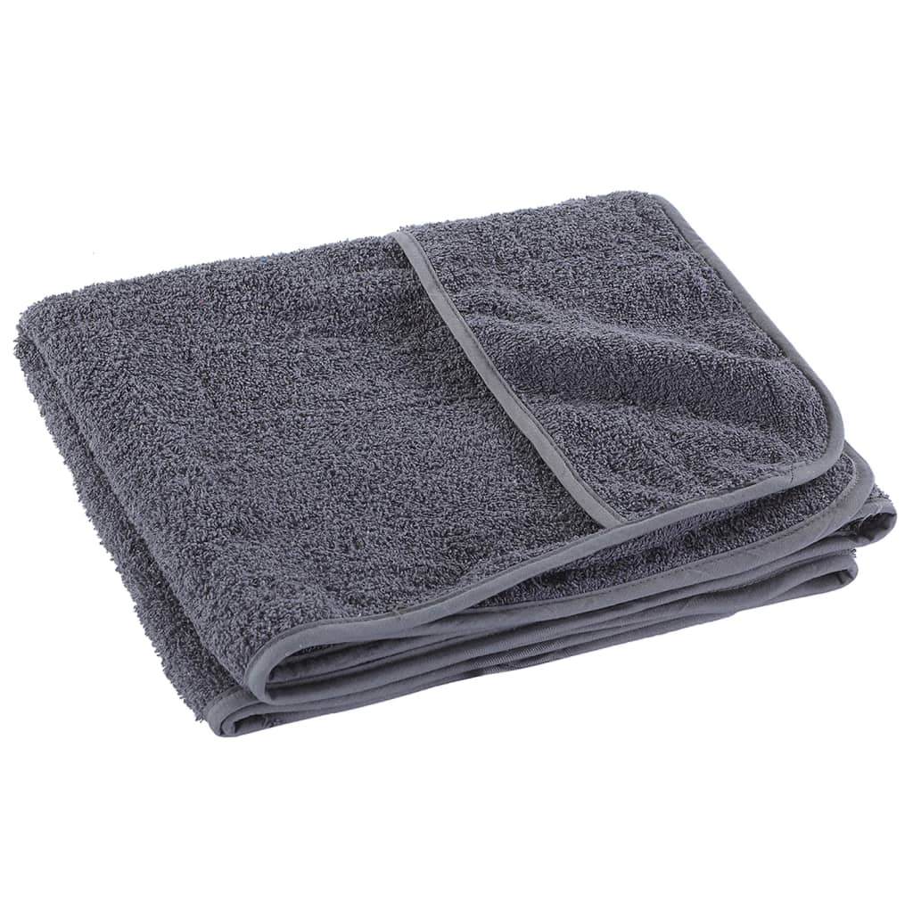 vidaXL Beach Towels 6 pcs Anthracite 60x135 cm Fabric 400 GSM