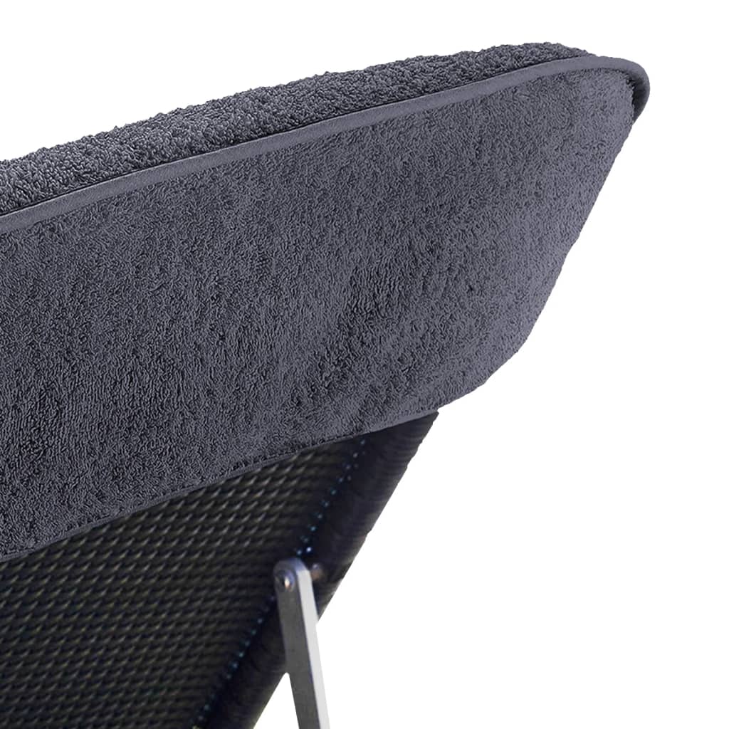 vidaXL Beach Towels 6 pcs Anthracite 60x135 cm Fabric 400 GSM