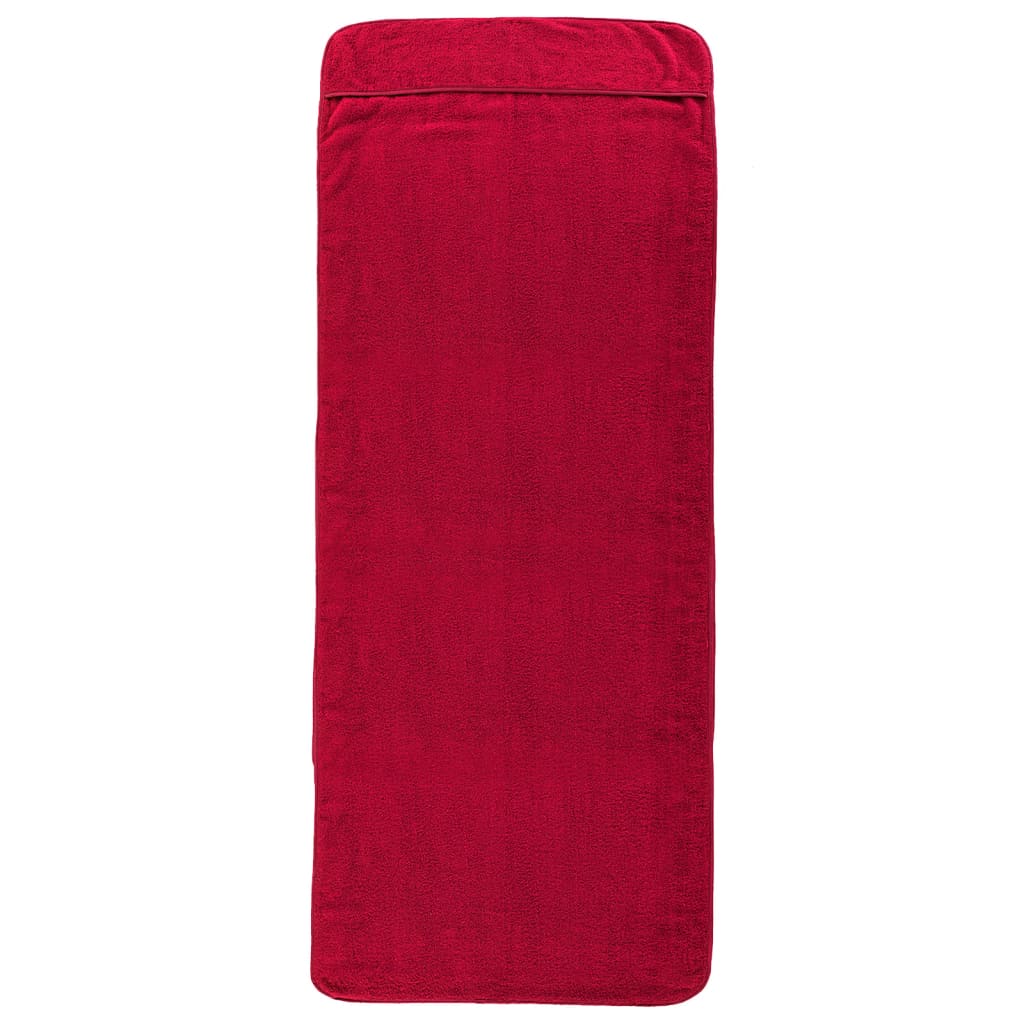 vidaXL Beach Towels 4 pcs Burgundy 60x135 cm Fabric 400 GSM