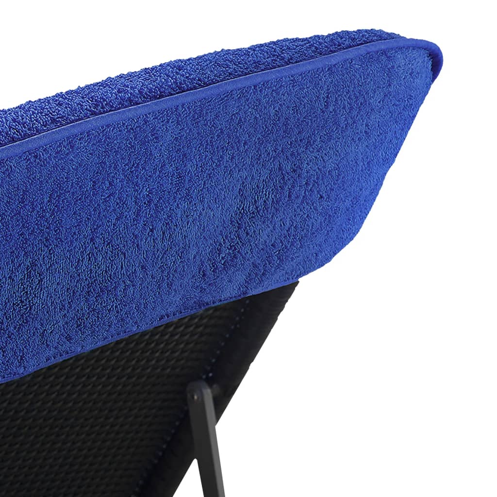 vidaXL Beach Towels 4 pcs Royal Blue 60x135 cm Fabric 400 GSM
