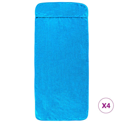 vidaXL Beach Towels 4 pcs Turquoise 60x135 cm Fabric 400 GSM