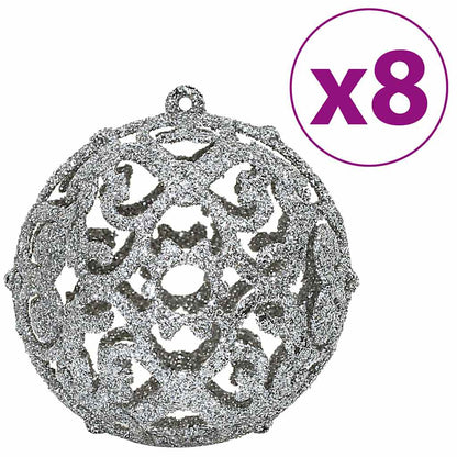 vidaXL Christmas Baubles 100 pcs Grey 3 / 4 / 6 cm